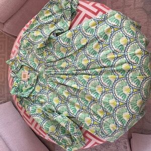 Floral Green Mini Dress